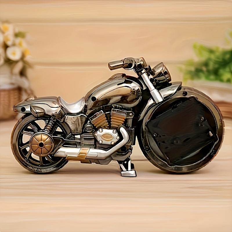 MotoClock - Reloj despertador de motocicleta de dibujos animados con mecanismo de cuarzo suizo