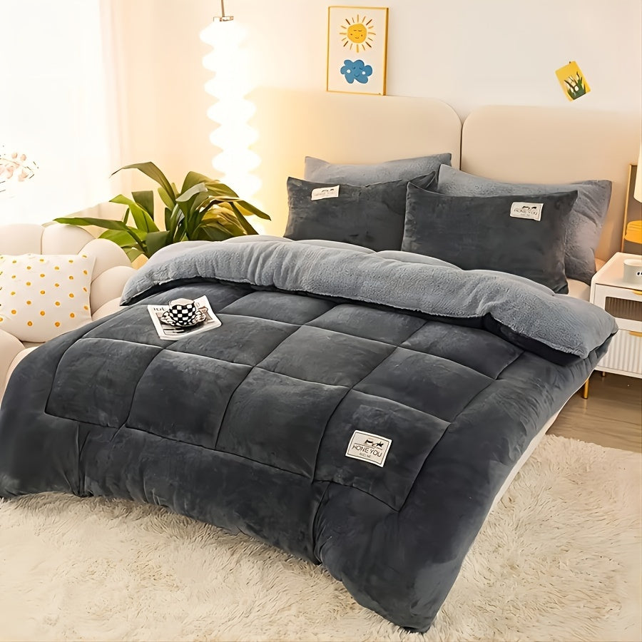 Coperta Sherpa in Pile di Latte Spesso di Lusso - Resistente agli Strappi, Comfort per Tutte le Stagioni su Divano, Letto, Ufficio e Campeggio
