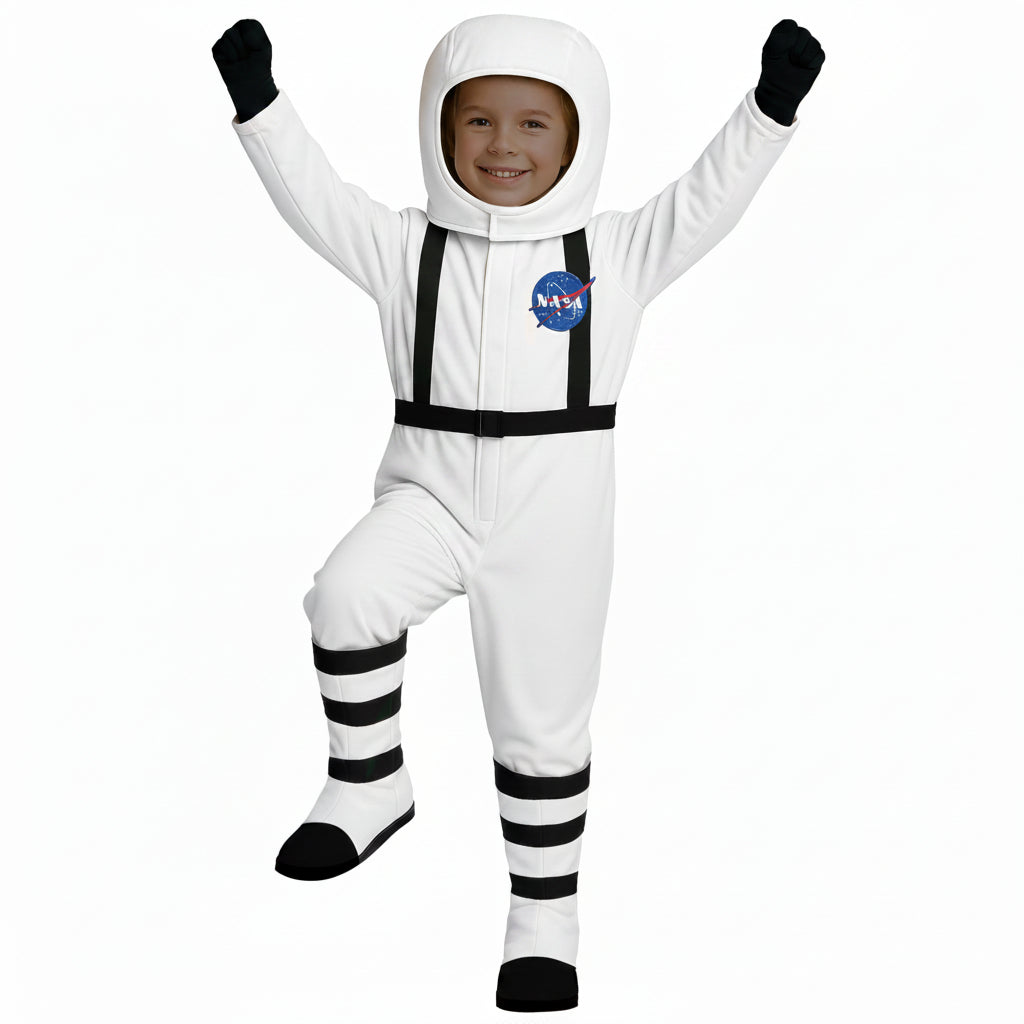 Fato de Astronauta Completo para Criança Halloween Carnaval Espaço