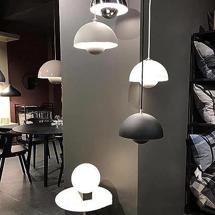 Lampada a sospensione semicircolare scandinava Macaron a 1 luce