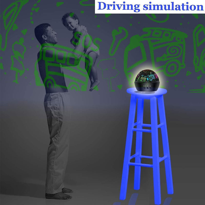 Projetor Unicórnio - Candeeiro de Noite Céu Estrelado para Crianças, Projetor e Candeeiro de Noite 2 em 1