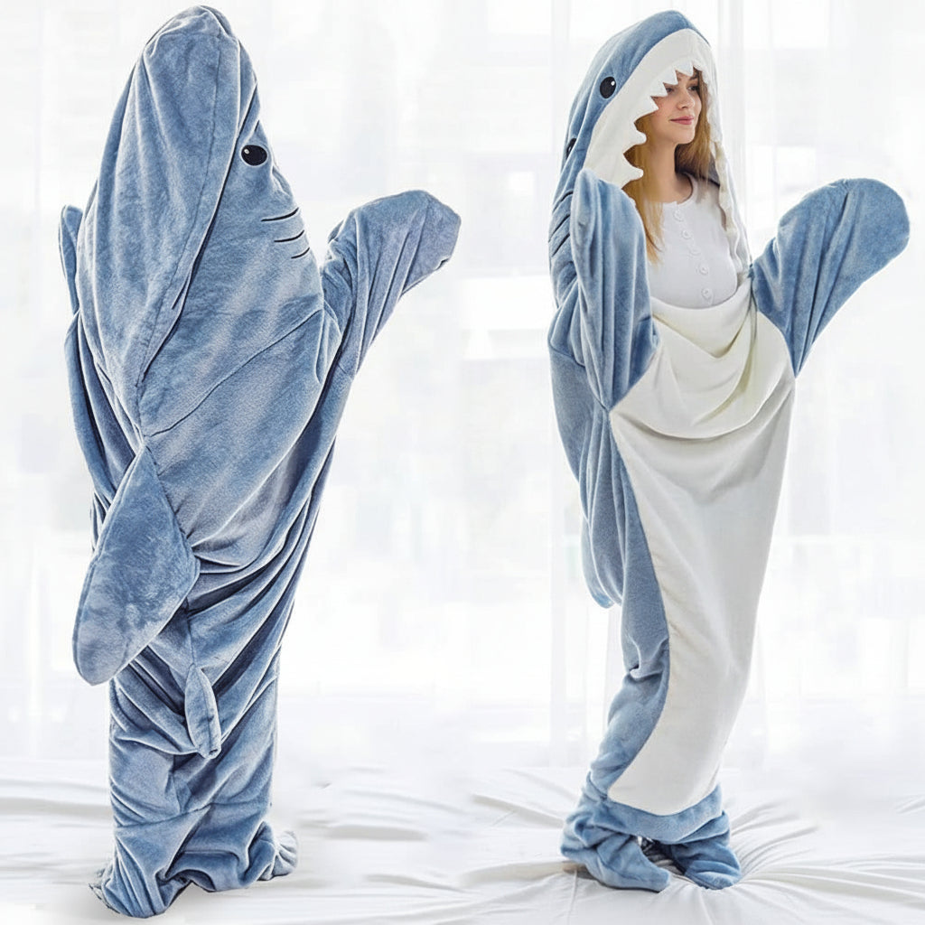 Blanket Portable Shark Fleece Warm Cuddle