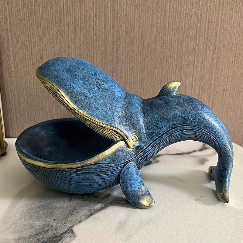WhaleBox - Whale-shaped Resin Candy Dish for Keys & Decoration