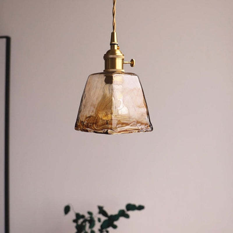 Eloise Vintage Lampade da Soffitto LED in Metallo Dorato e Vetro per Camera da Letto, Soggiorno, Sala da Pranzo