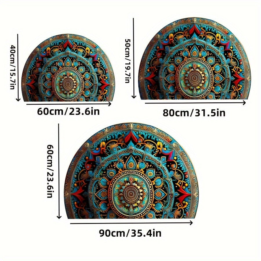 Zerbino Mandala Bohemien - Antiscivolo, Morbido e Lavabile in Lavatrice