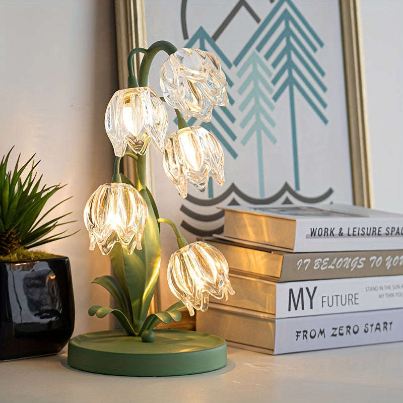 BellBloom - Elegante Candeeiro de Mesa com LED Bellflower