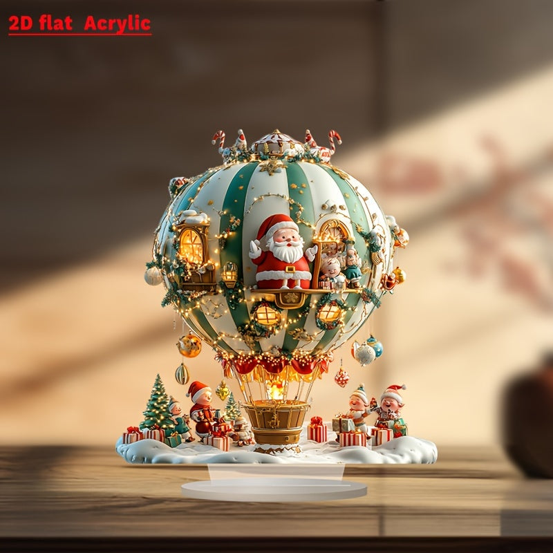 BohoBallon - Babbo Natale & Elfi Pannello Decorativo in Acrilico