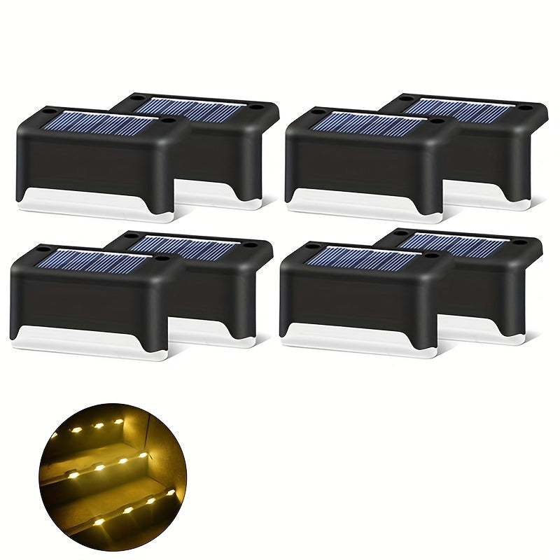 SolarEdge - Lampade da terrazza LED impermeabili, illuminazione per scale a pannello solare