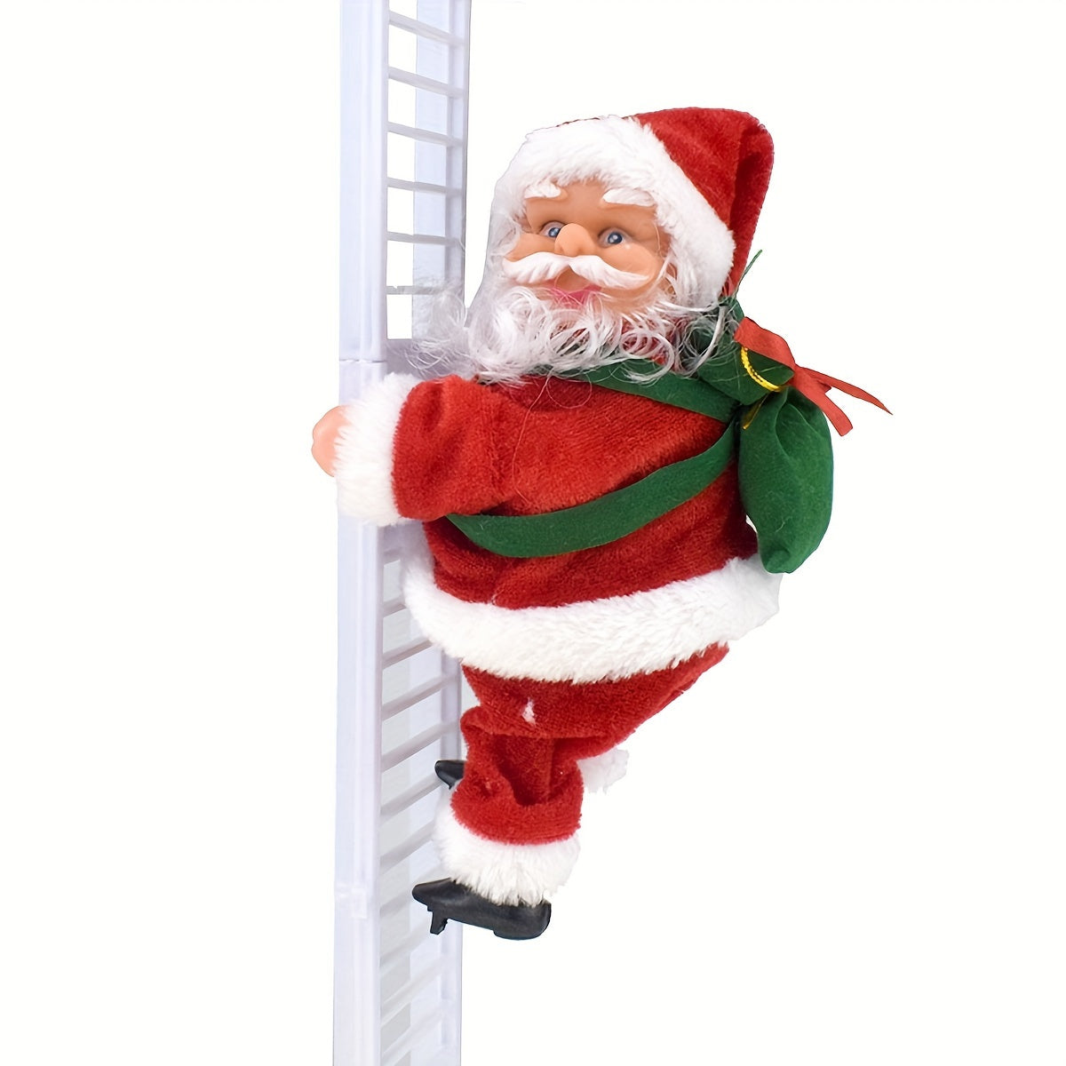 SantaLadder - Singing & Climbing Santa Claus Battery-Operated Decoration Set