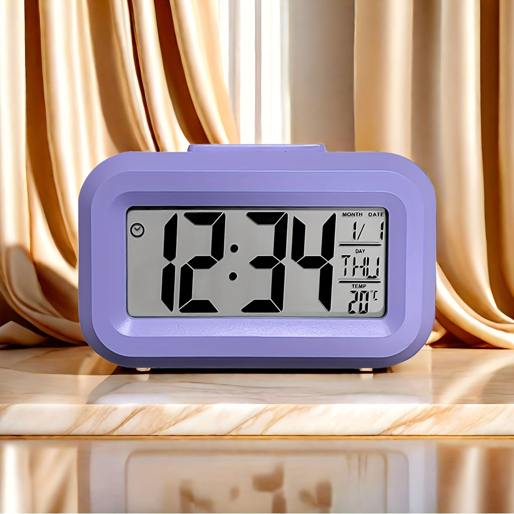 GlowClock - Digital Alarm Clock with Date and Light Display