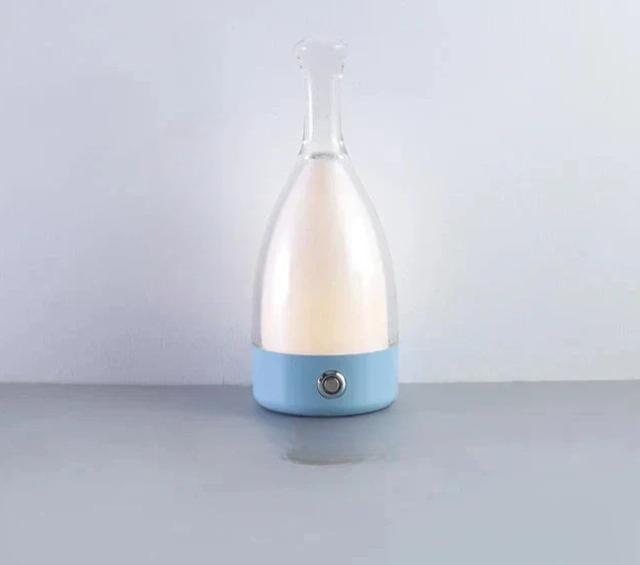 LuxeGlow - Modern Bottle Table Lamp with Dimmable LED Lighting