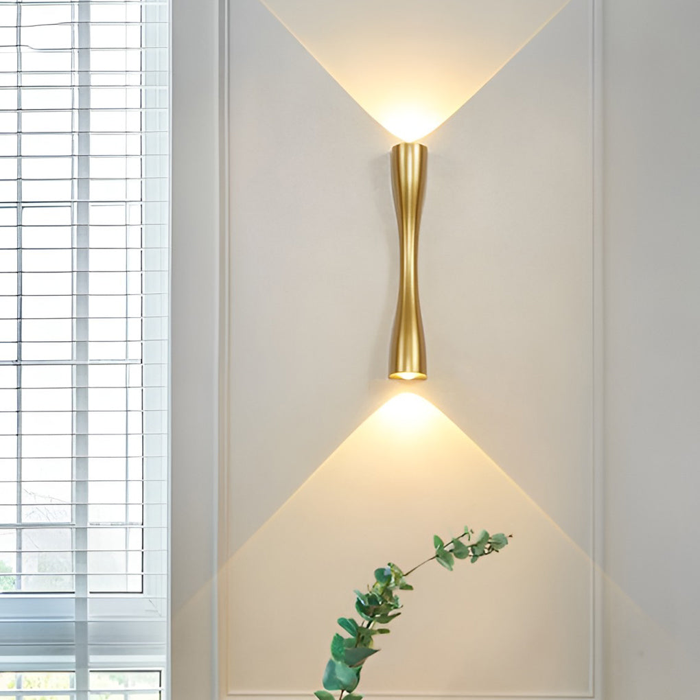 LumiBriljant - Lampade da parete LED orientabili con finitura metallica moderna