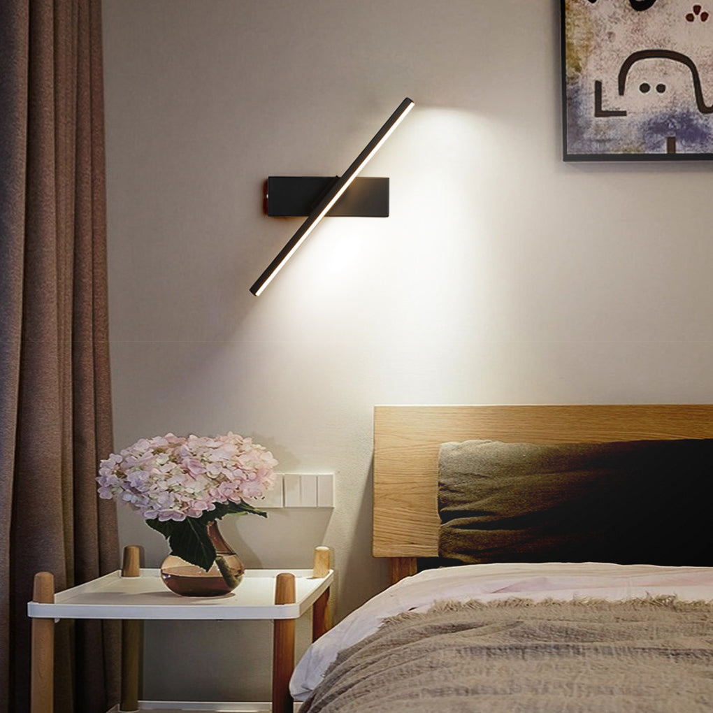 Lampada da parete moderna a striscia LED girevole