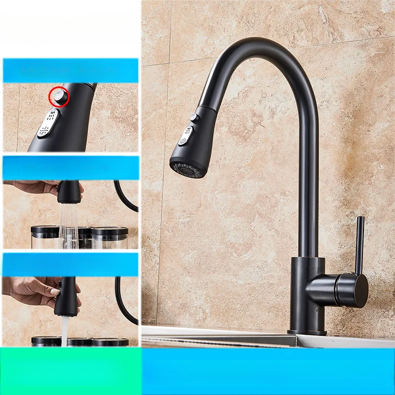 AquaFlex – Flexible Kitchen Faucet with Pull-Out Spray Head