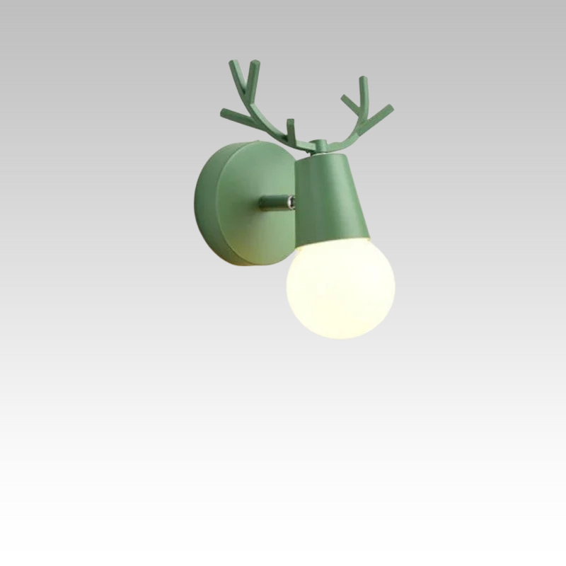 AntlerGlow - Modern Adjustable Children's Room Wall Lamp
