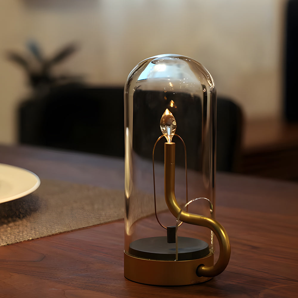 AuroraLux - Lampada da Tavolo LED Senza Fili con Batteria Ricaricabile