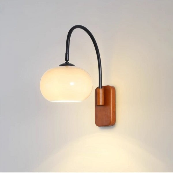 LumiGlide – Rotatable Bauhaus Glass Wall Lamp