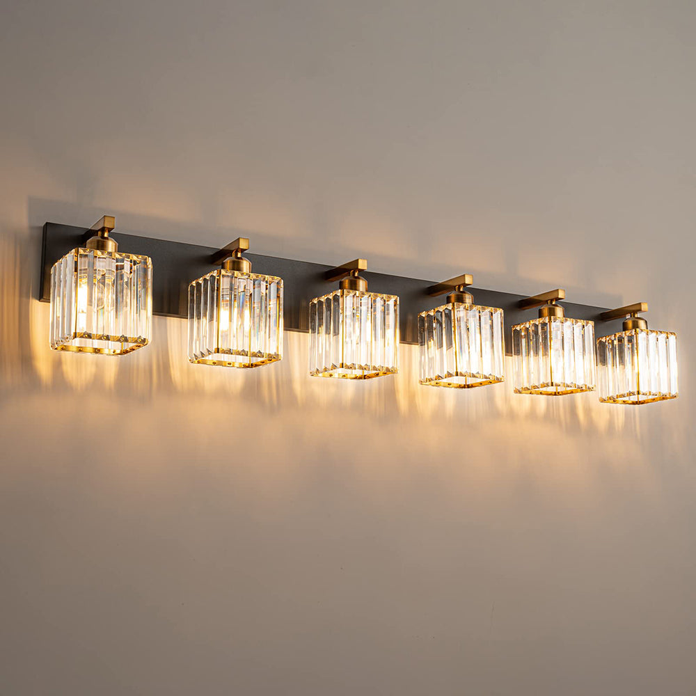 Kirsten Design Lampada da Parete LED a Due Fiamme Cristallo Bagno