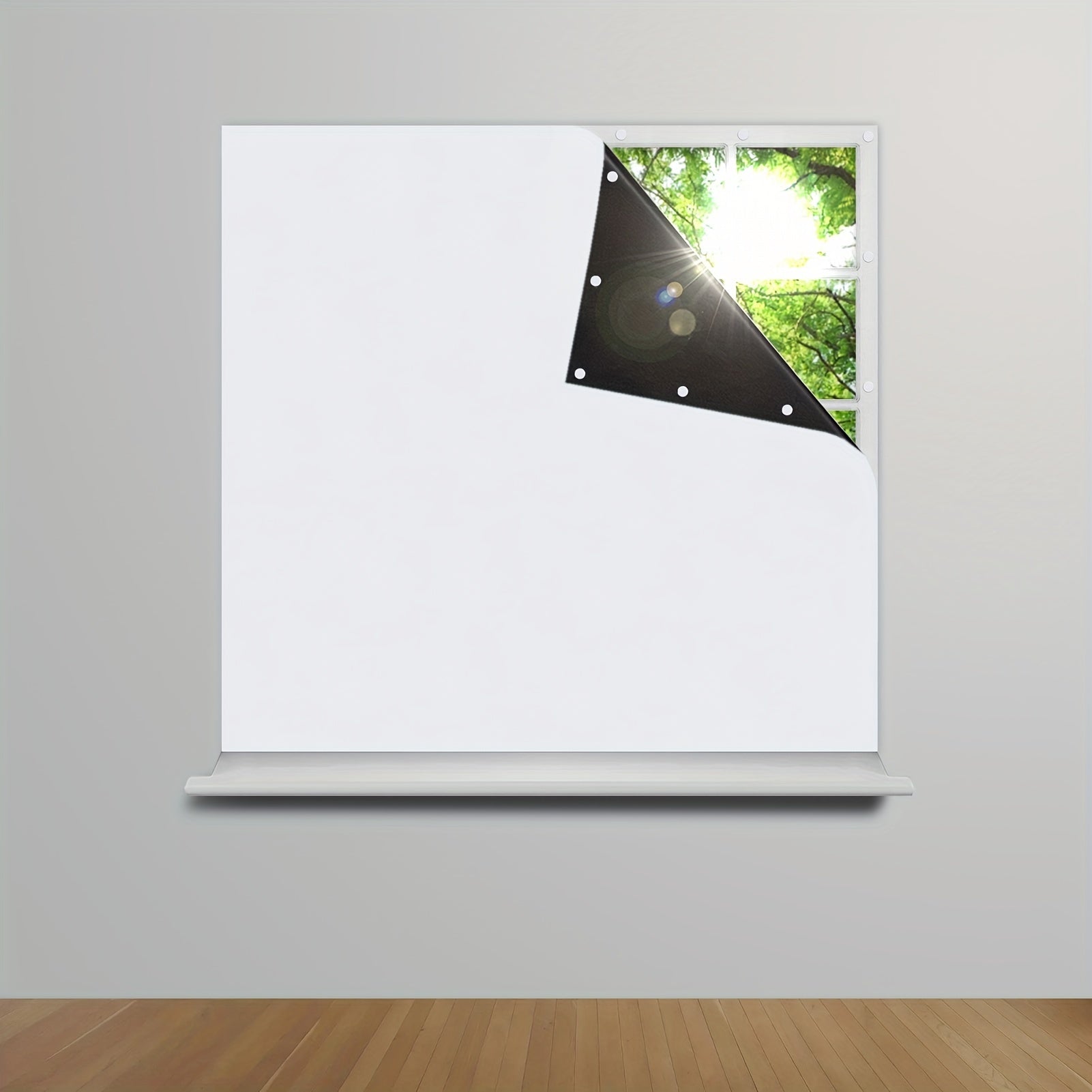 1 Peça de Cortinas Opacas - Persianas Opacas Portáteis, Revestimento de Janelas para Quarto e Sala de Estar