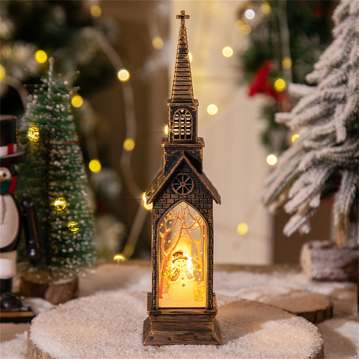 CandleLicht - 4 Peças de Decorações de Velas LED de Natal a Pilhas