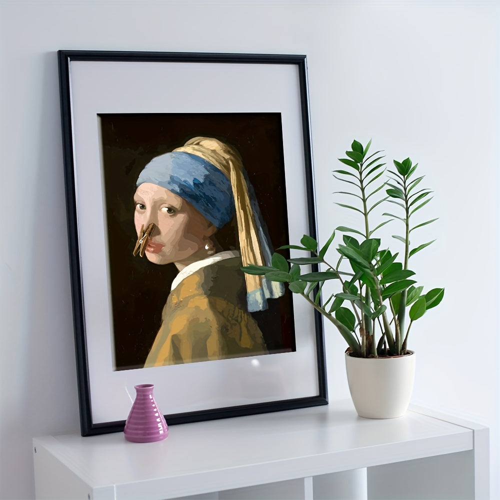 1pc Large Size, Funny Bathroom Wall Poster - Waterproof, No Frames Included, 15.7"x11.4" (40x29cm)