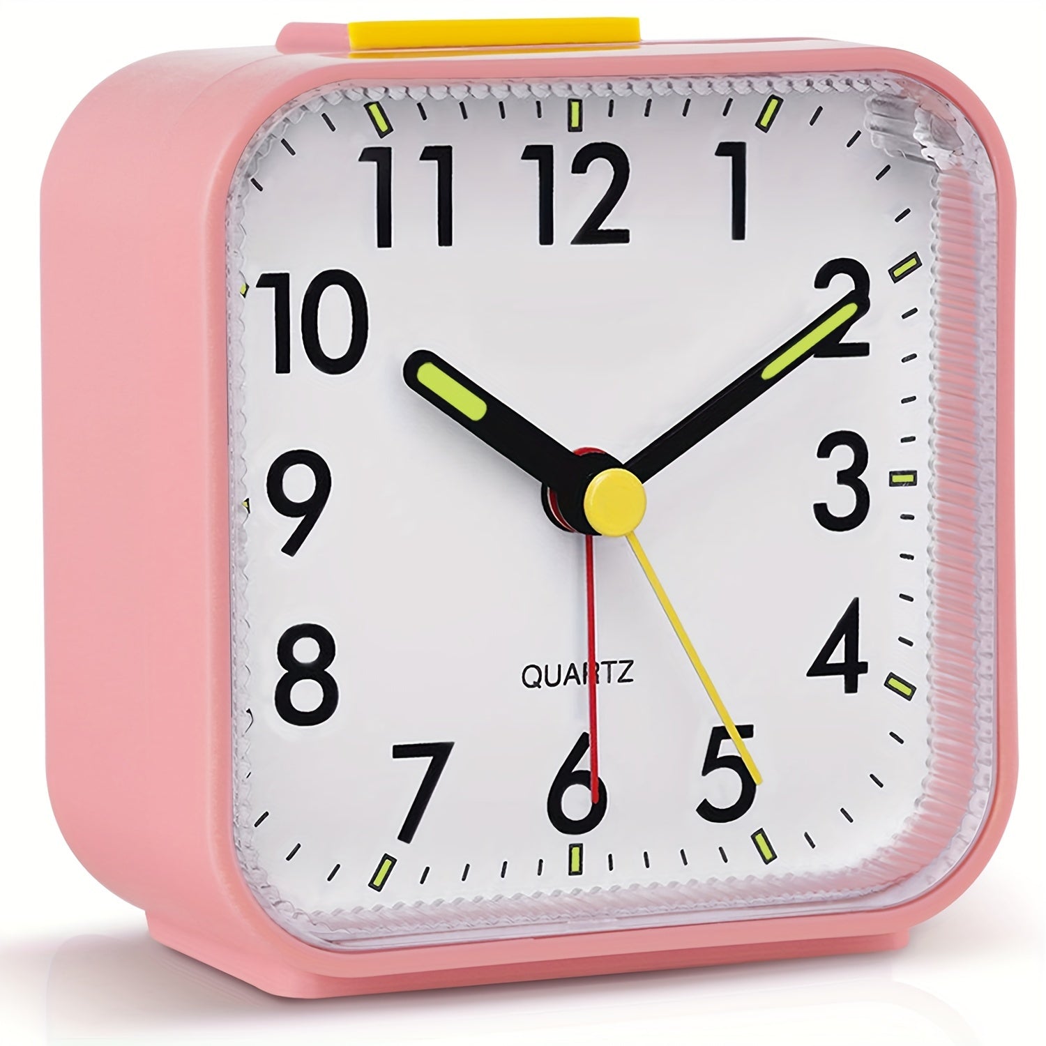 TimeRest - Despertador de Viagem Quadrado Clássico com Soneca e Ponteiros Luminosos
