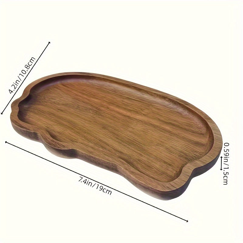 WoodenServe - Acacia Wood Tray for Food & Decor | Unique Design