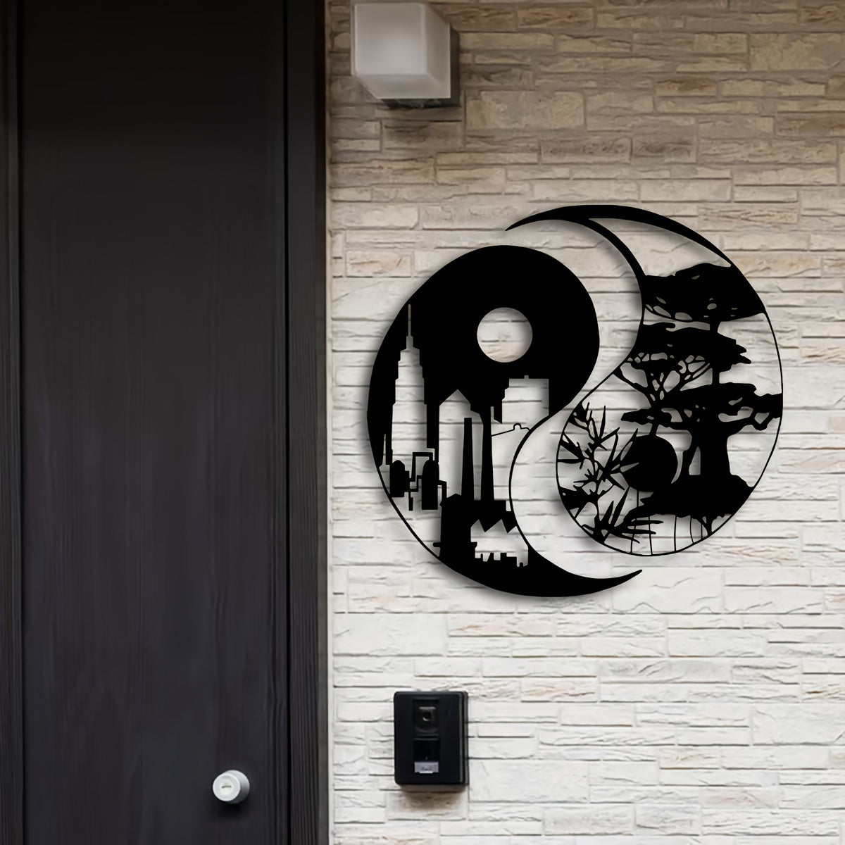 YinYangArt - Elegant Yin Yang Metal Wall Art Set