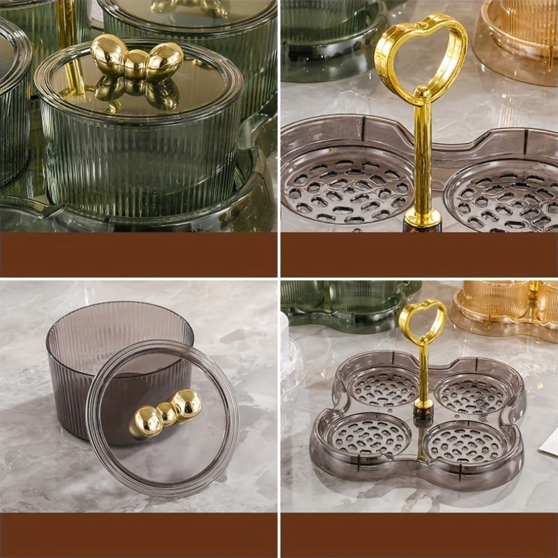 AcrylicServe Set - 4-piece Acrylic Nut & Candy Bowl Set with Lid