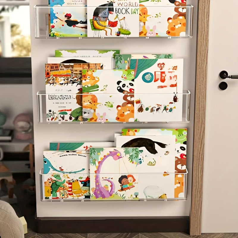 ClearView - Transparent Acrylic Bookshelf for Children's Room and Living Space