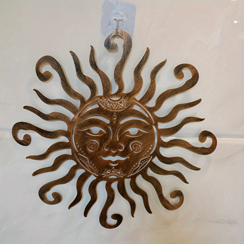 SolarFace - Metal Sun Face Wall Art