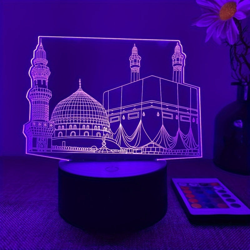 DecoLight - 3D Night Lamp with Remote Control and 16 Colors