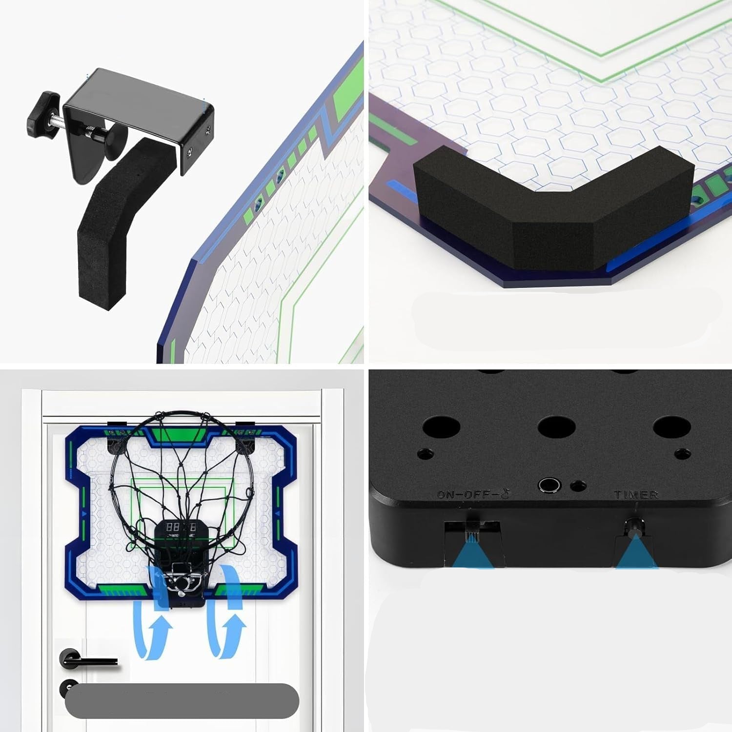 Aro de Basquetebol Interior com Placar Eletrónico e Som