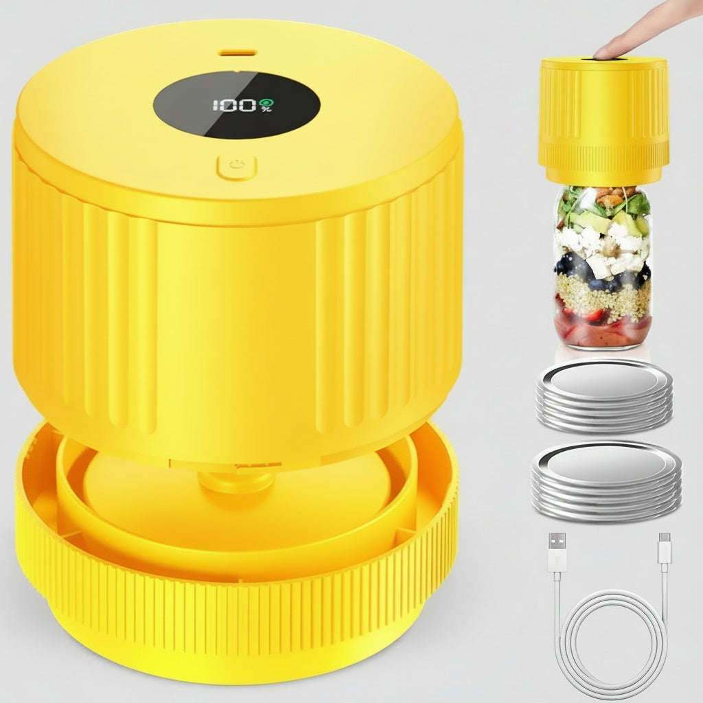 Electric Vacuum Sealer Mason Jars Wireless Food Storage
