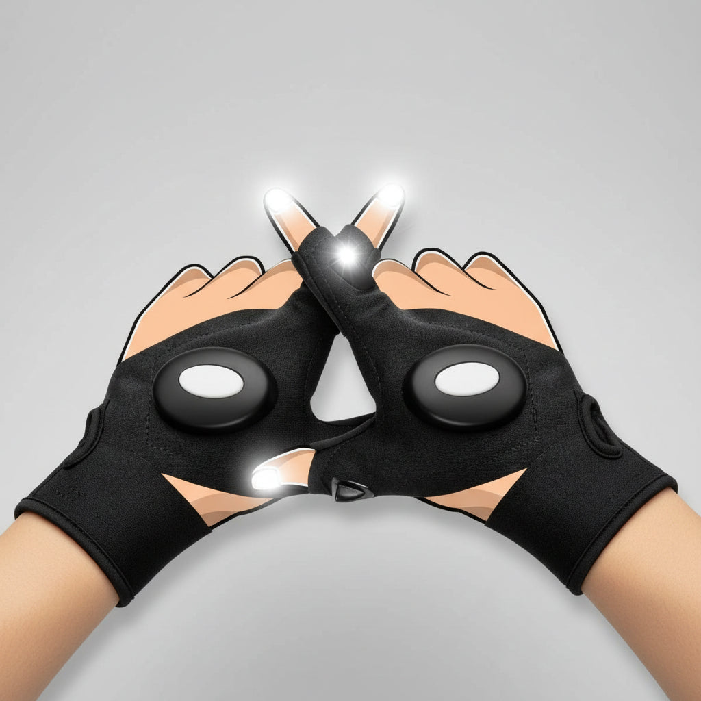 Work Gloves LED Lighting DIY Outdoor Use