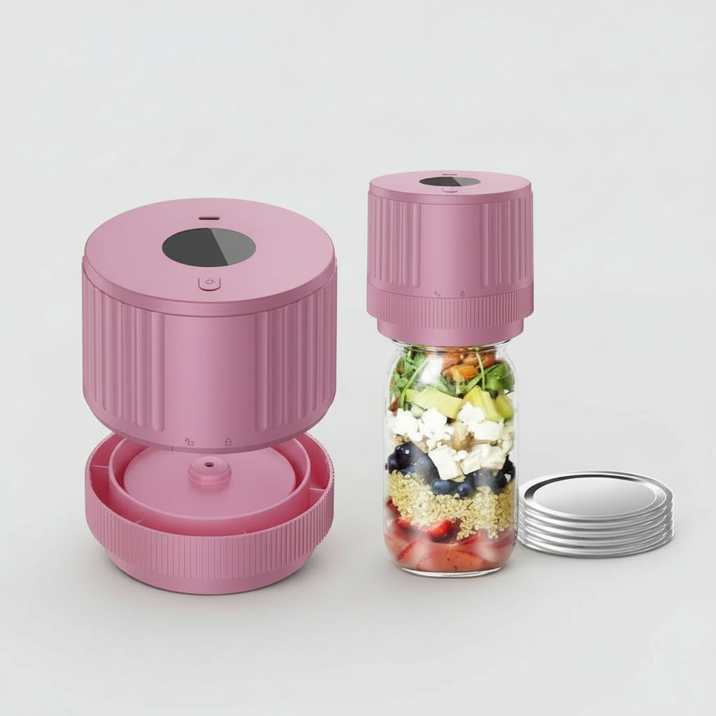 Electric Vacuum Sealer Mason Jars Wireless Food Storage