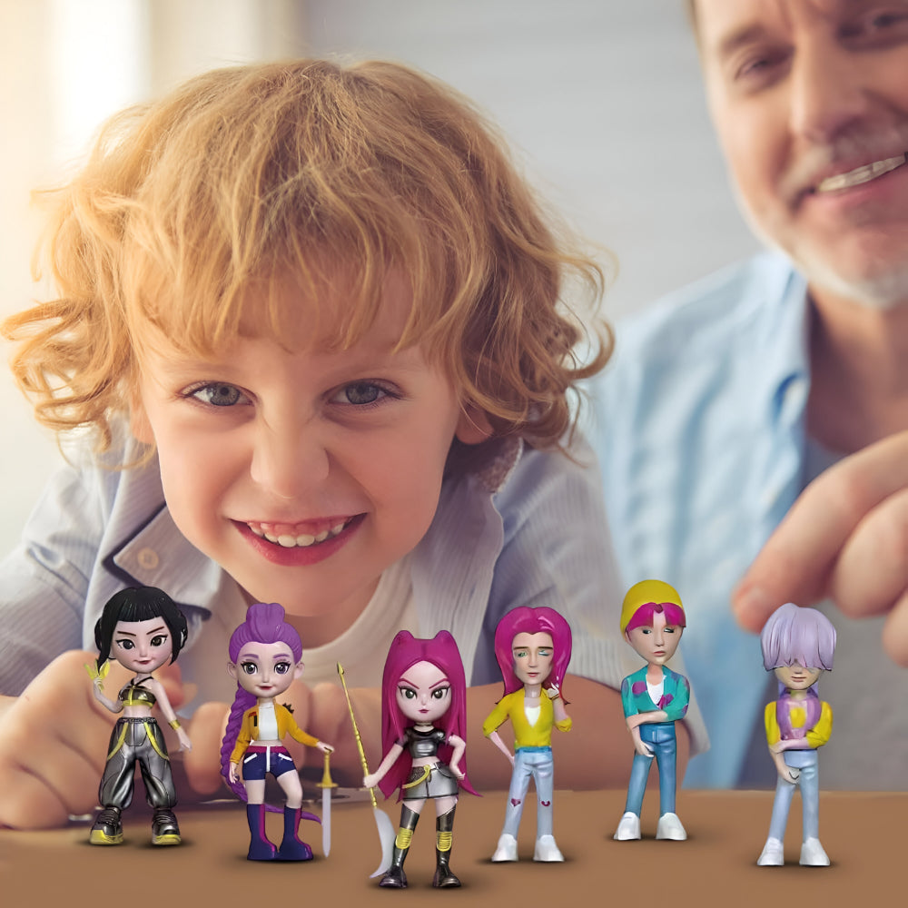 Action Figures Anime Collectible Set Kids Display