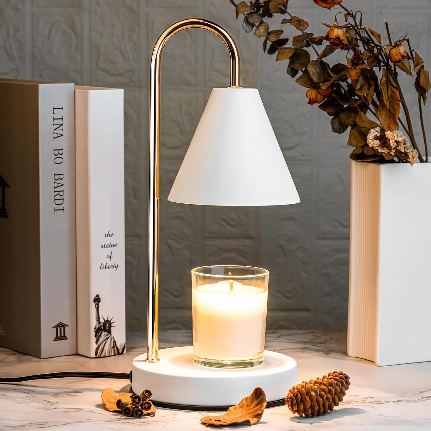 Table Lamp Candle Warmer Electric Dimmer Timer Indoor