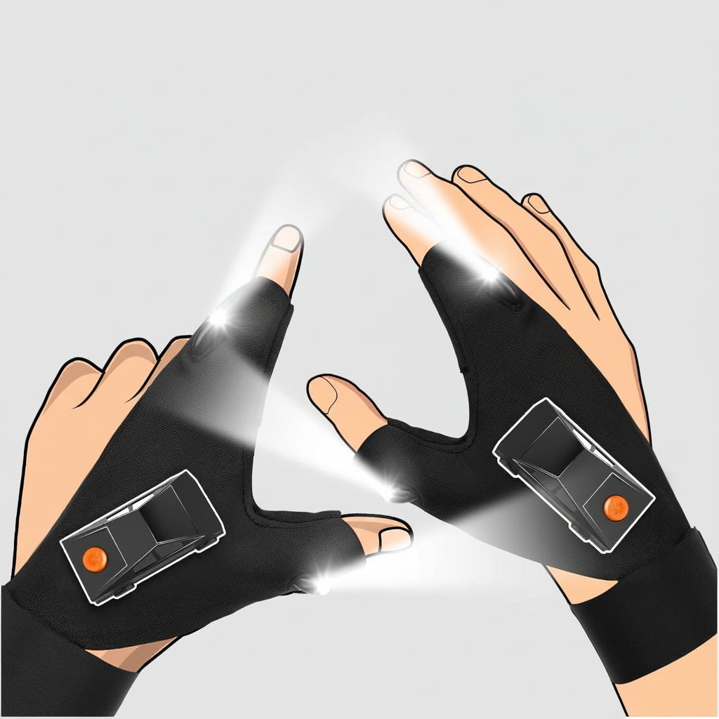 Work Gloves LED Lighting DIY Outdoor Use
