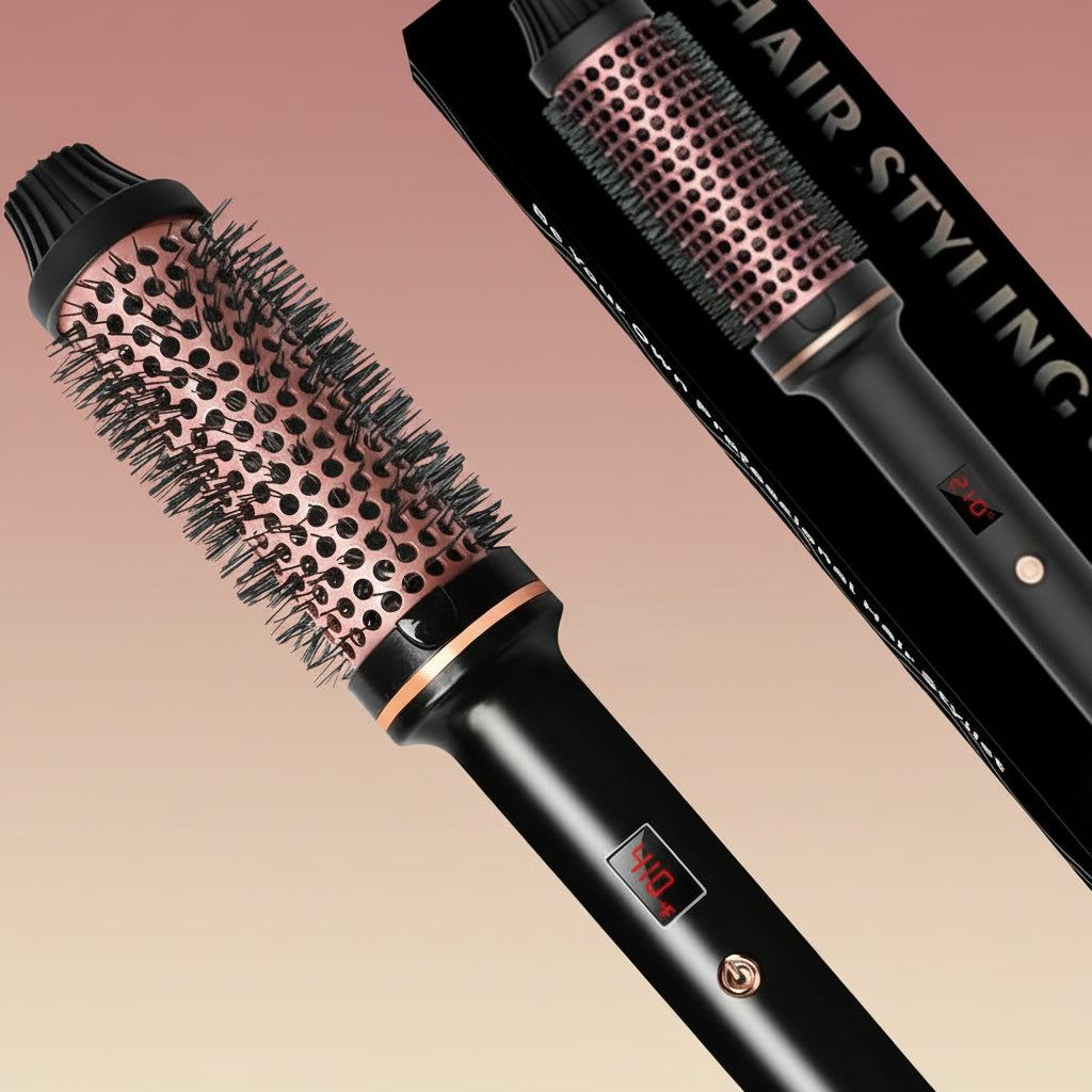 Haartool Ceramic Curling Brush Natural Volume Styling