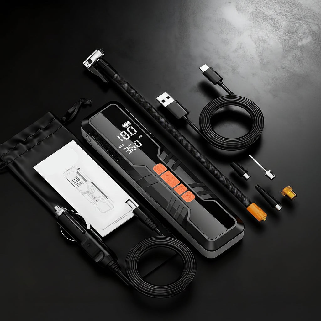 Air Compressor Car Wireless Tire Pump Digital Compact