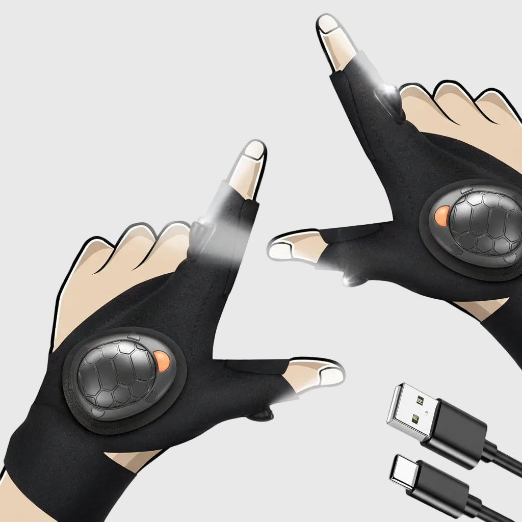 Work Gloves LED Lighting DIY Outdoor Use