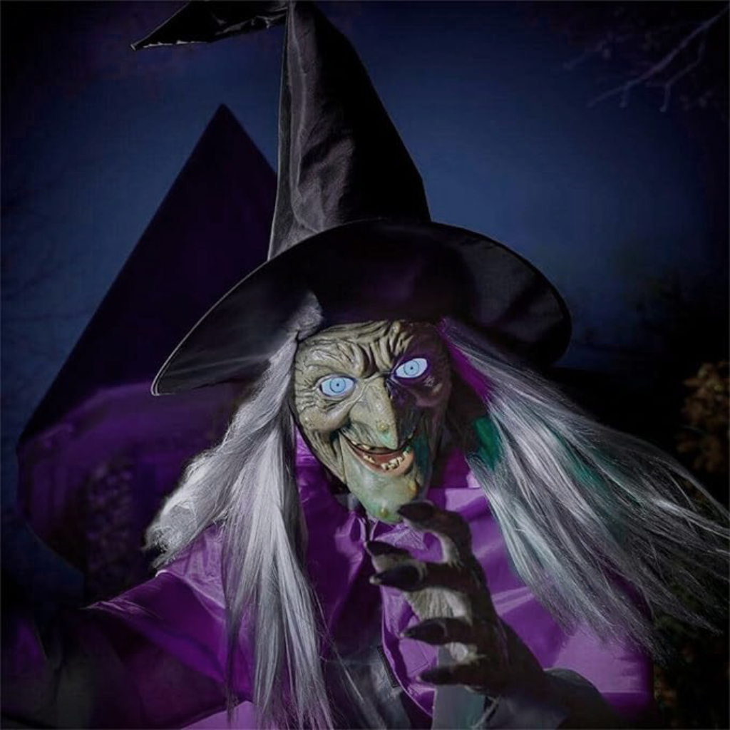 Decoração de Halloween Bruxa Voadora Jardim Assustadora