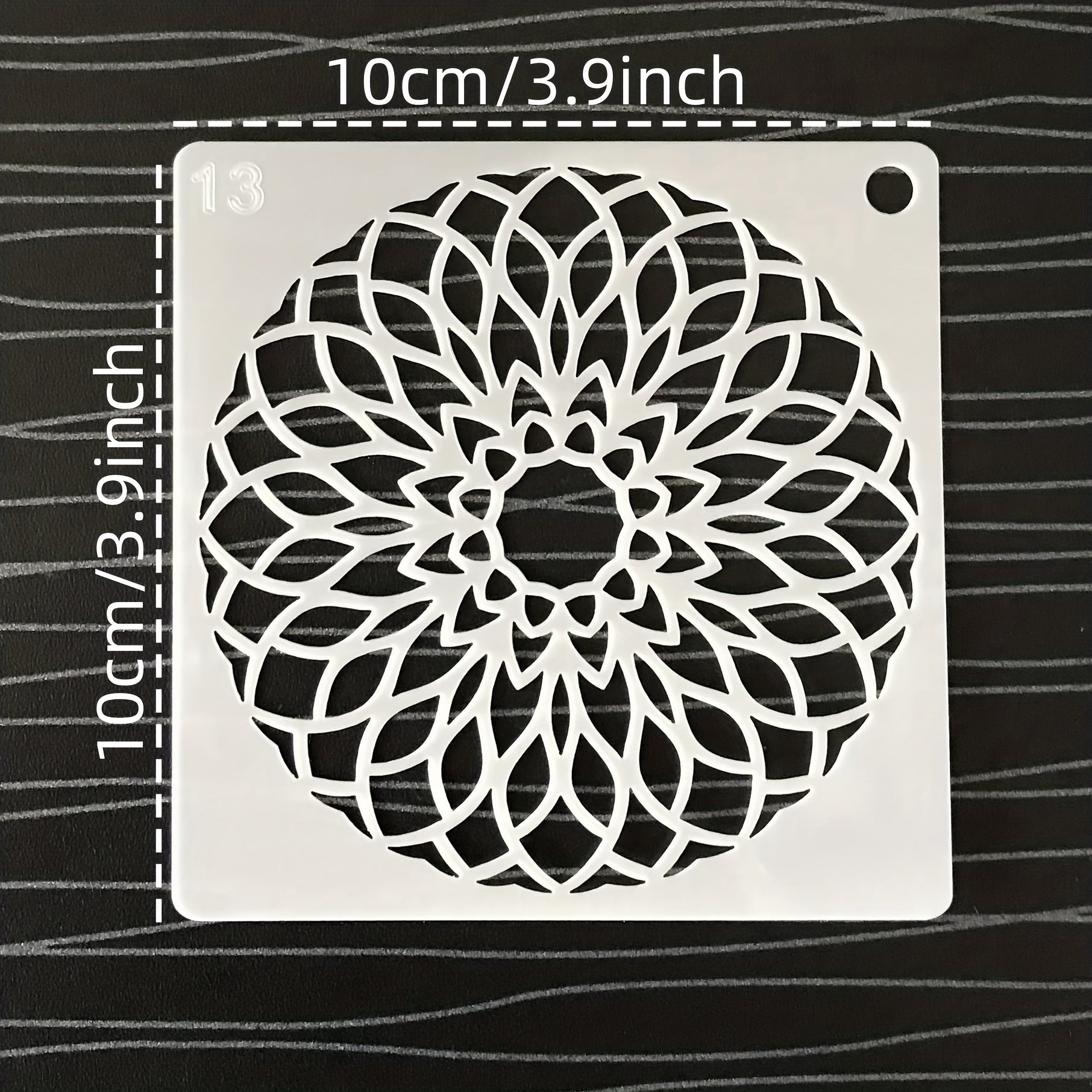 Plantillas de pintura de puntos Mandala de 48 piezas - Perfectas para proyectos DIY en piedra y madera (9.91x9.91 cm)