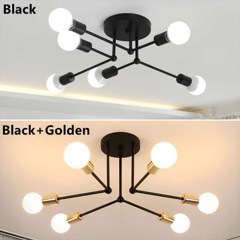 RetroLight - Industrial 6-head Ceiling Lamp