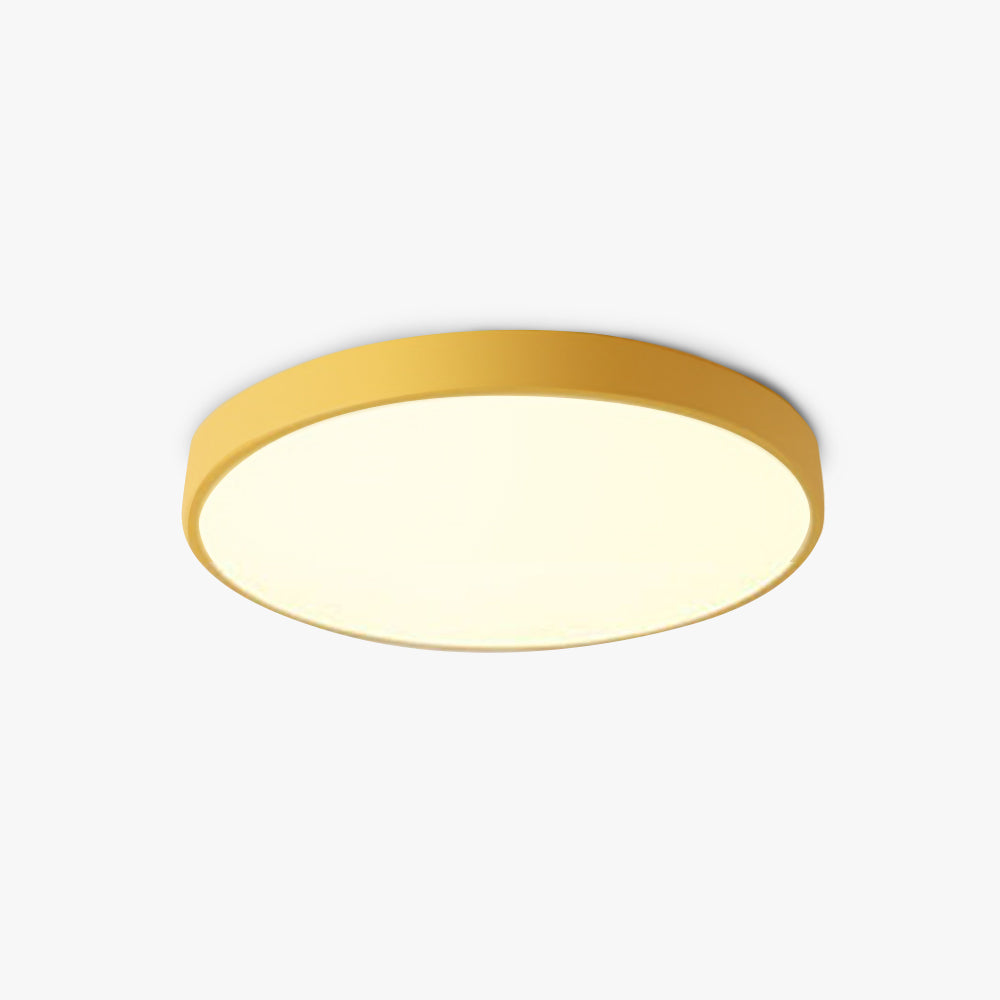 Lampada da soffitto LED rotonda moderna Elysia rosa grigio metallo soggiorno