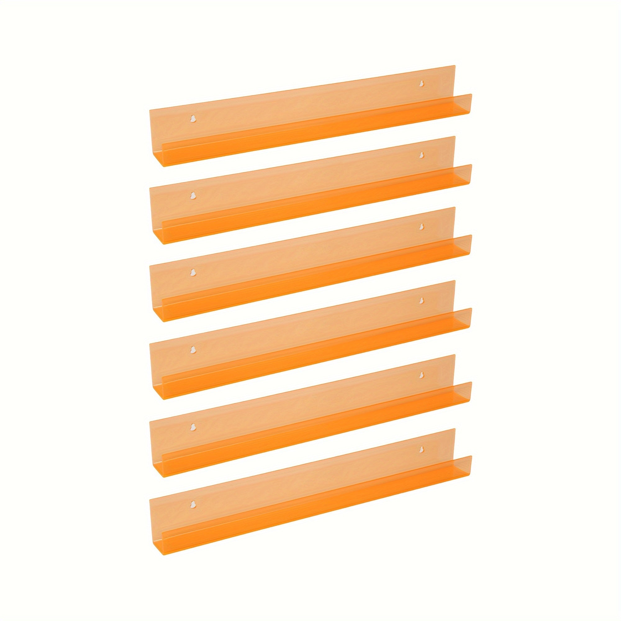 AcrylicClear - Floating Transparent Storage Shelves for Bedroom, Living Room & Bathroom