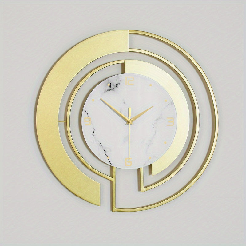 LuxuryTime - Modern Metal Wall Clock, 18 Inch
