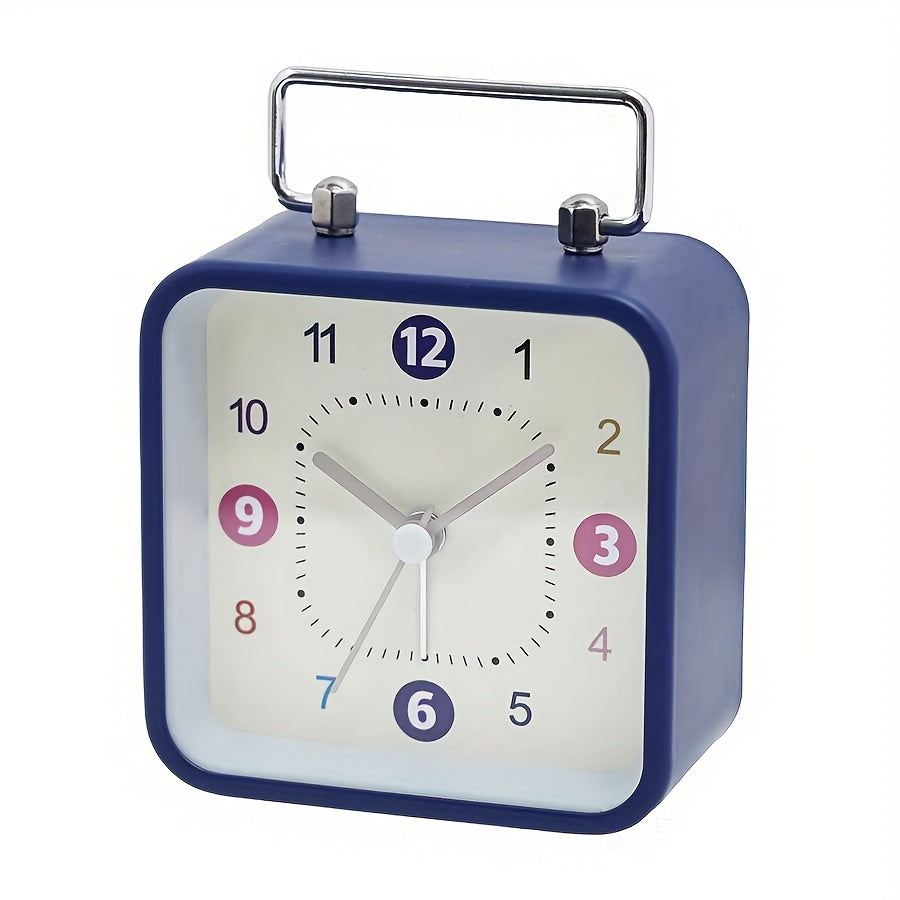 TimeCube - Square Metal Alarm Clock with Night Light and Snooze