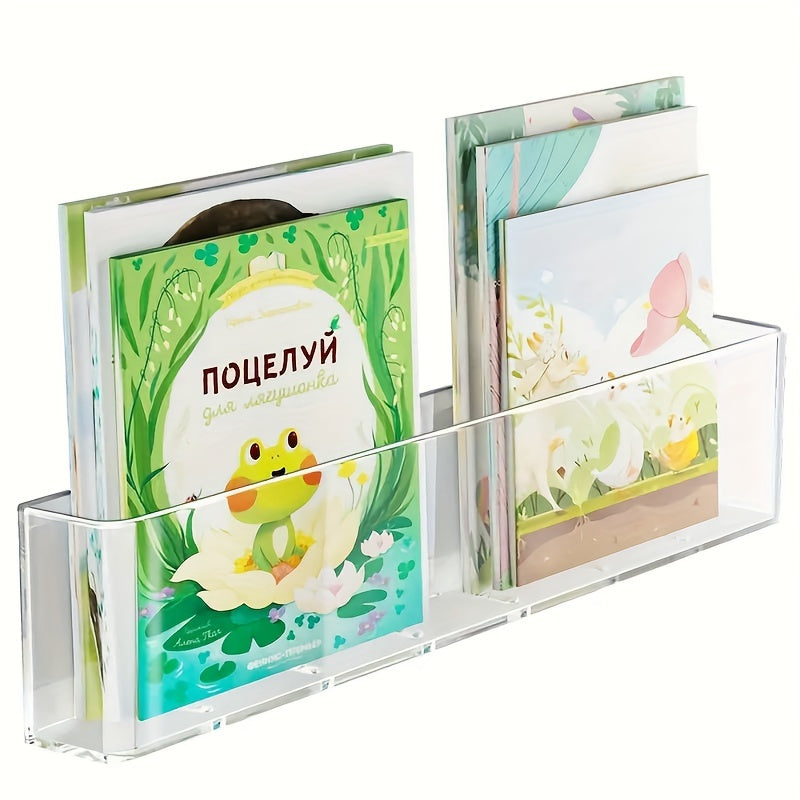 ClearView - Transparent Acrylic Bookshelf for Children's Room and Living Space